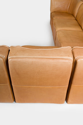 De Sede, Modulsofa Model DS-15, Cognac Leder, Schweiz, 80er