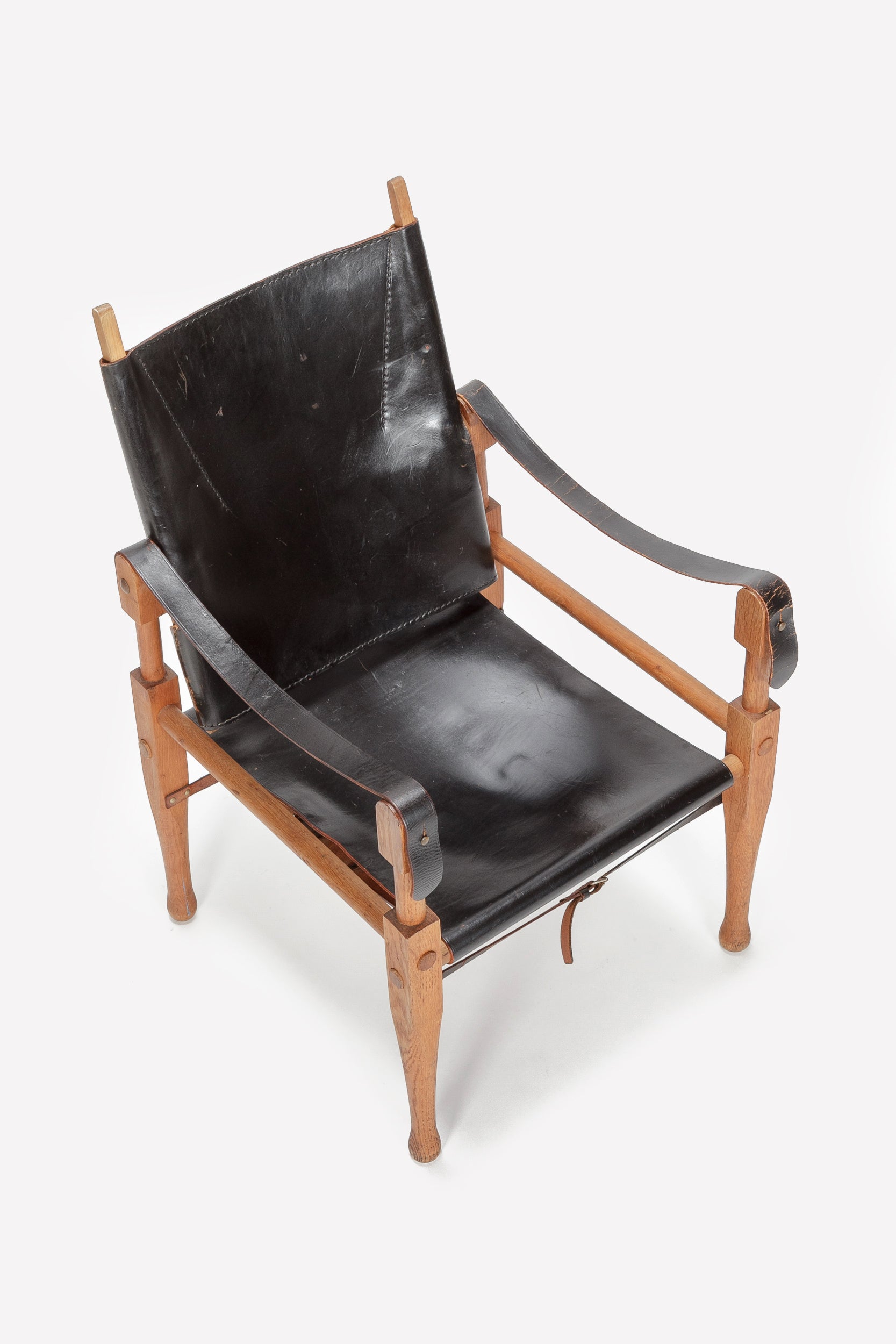 Wilhelm Kienzle Safari Chair, Leder, 50er
