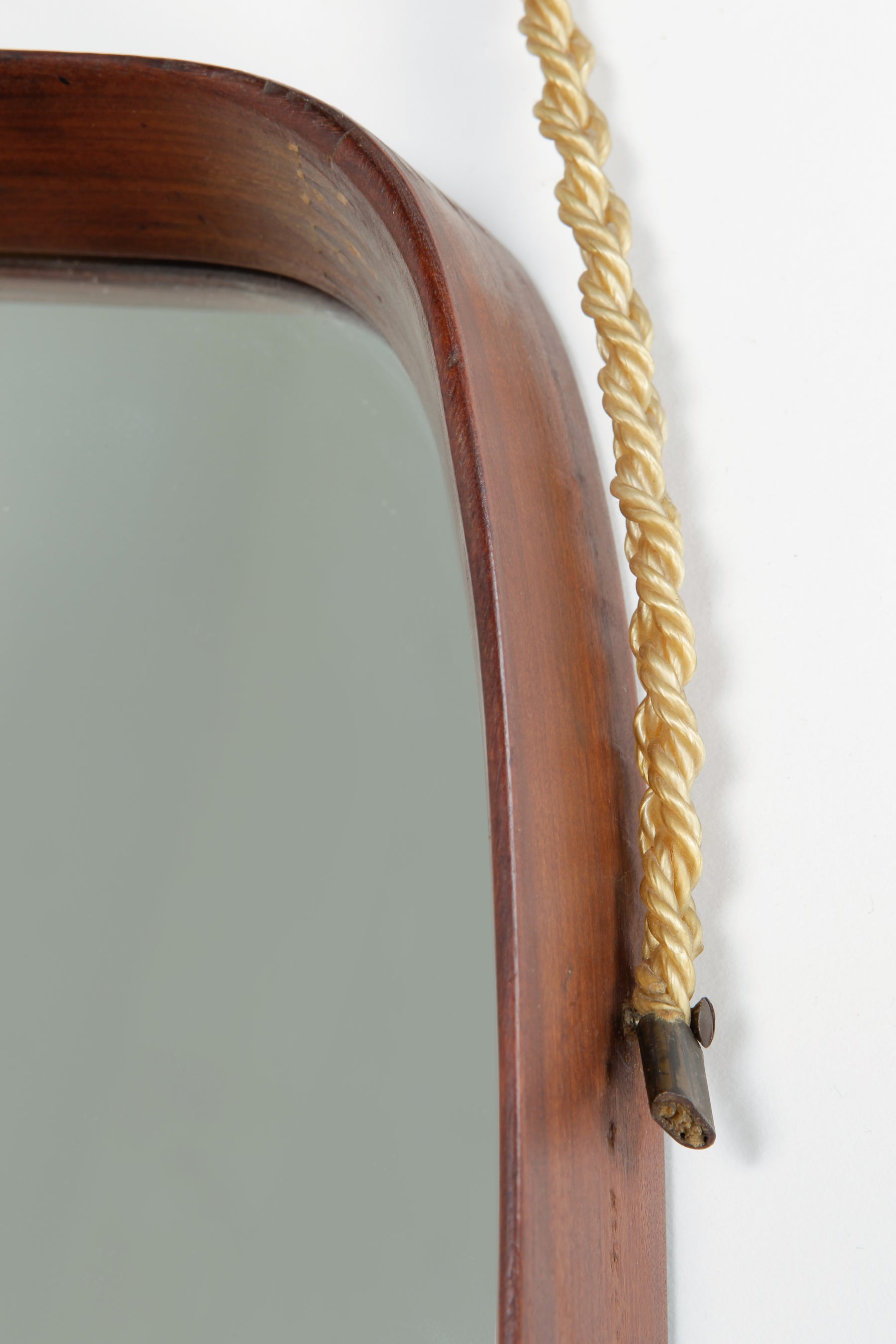 Italian mahogany Mirror, 50s