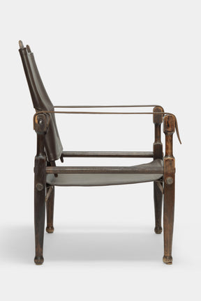 Kienzle Safari Chair by Wohnbedarf, with new Leather, 50s