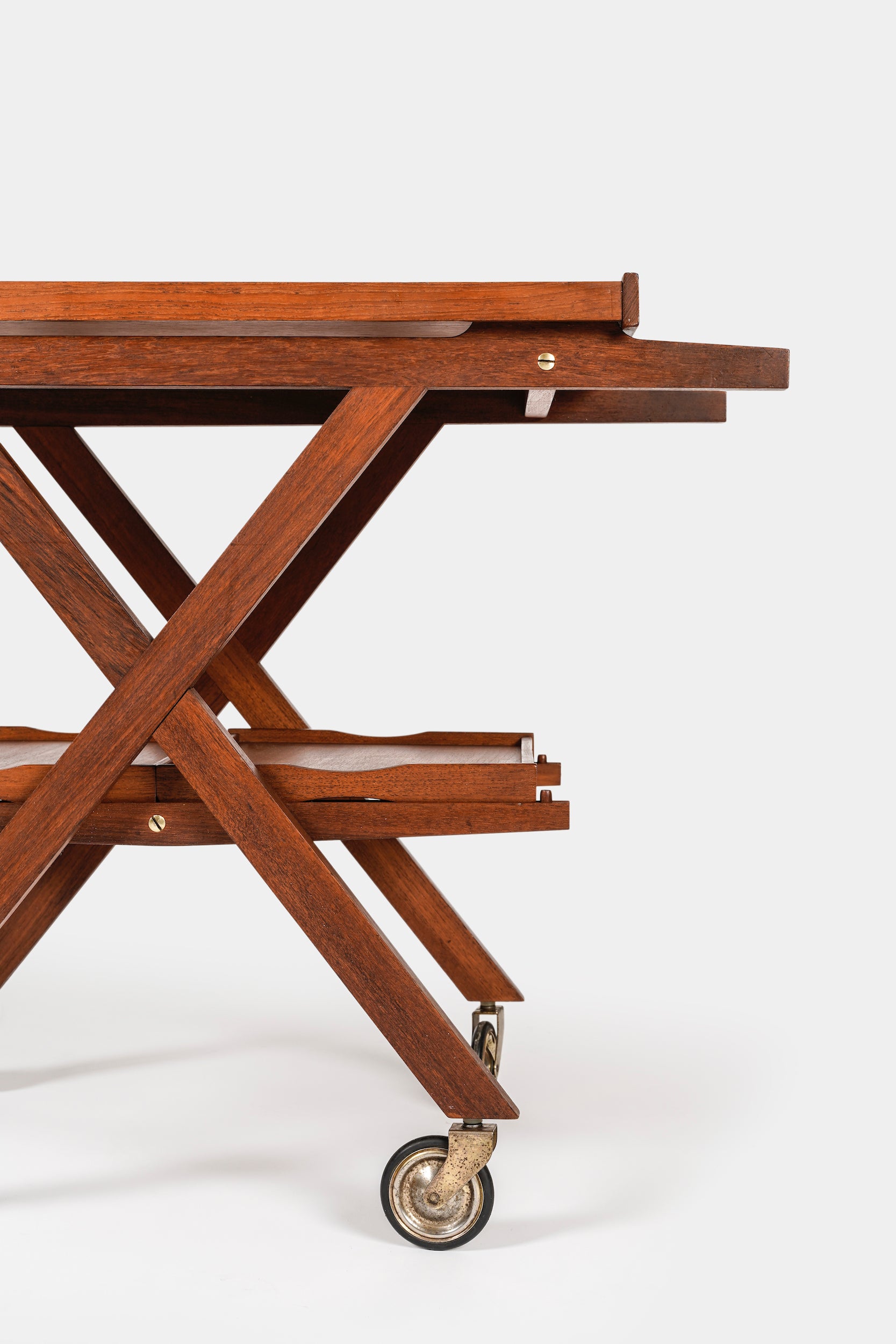 Laurids Lønborg, Servierwagen Teak, Dänemark, 60er