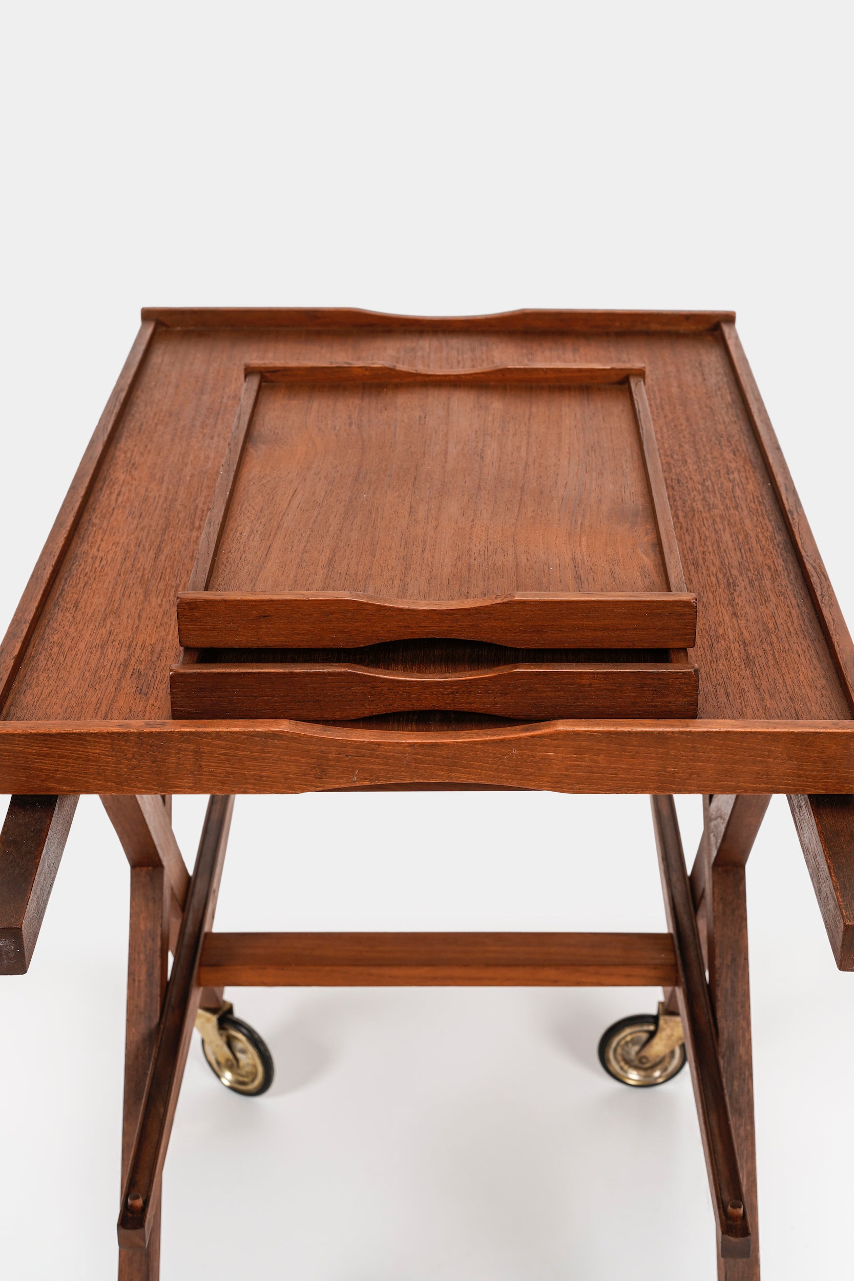 Laurids Lønborg, Servierwagen Teak, Dänemark, 60er