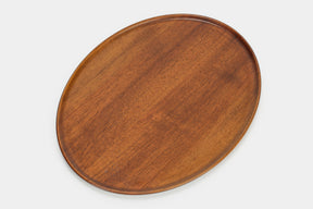 Walnut plate handmade in Austria, 40s