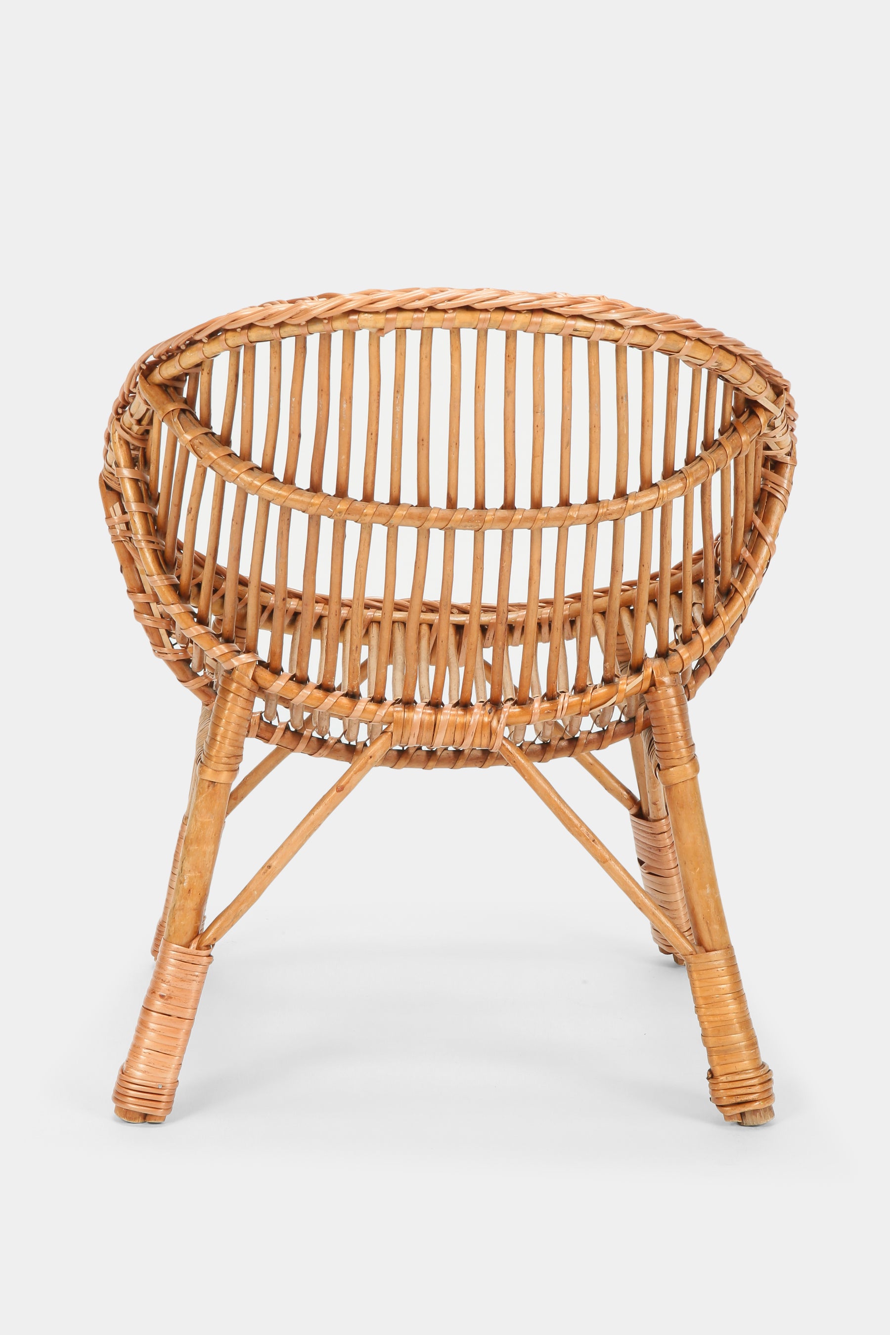 Italian rattan children's chair, 50s