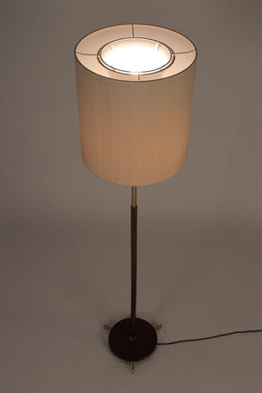 Teak Messing Stehlampe Kalmar, 60er