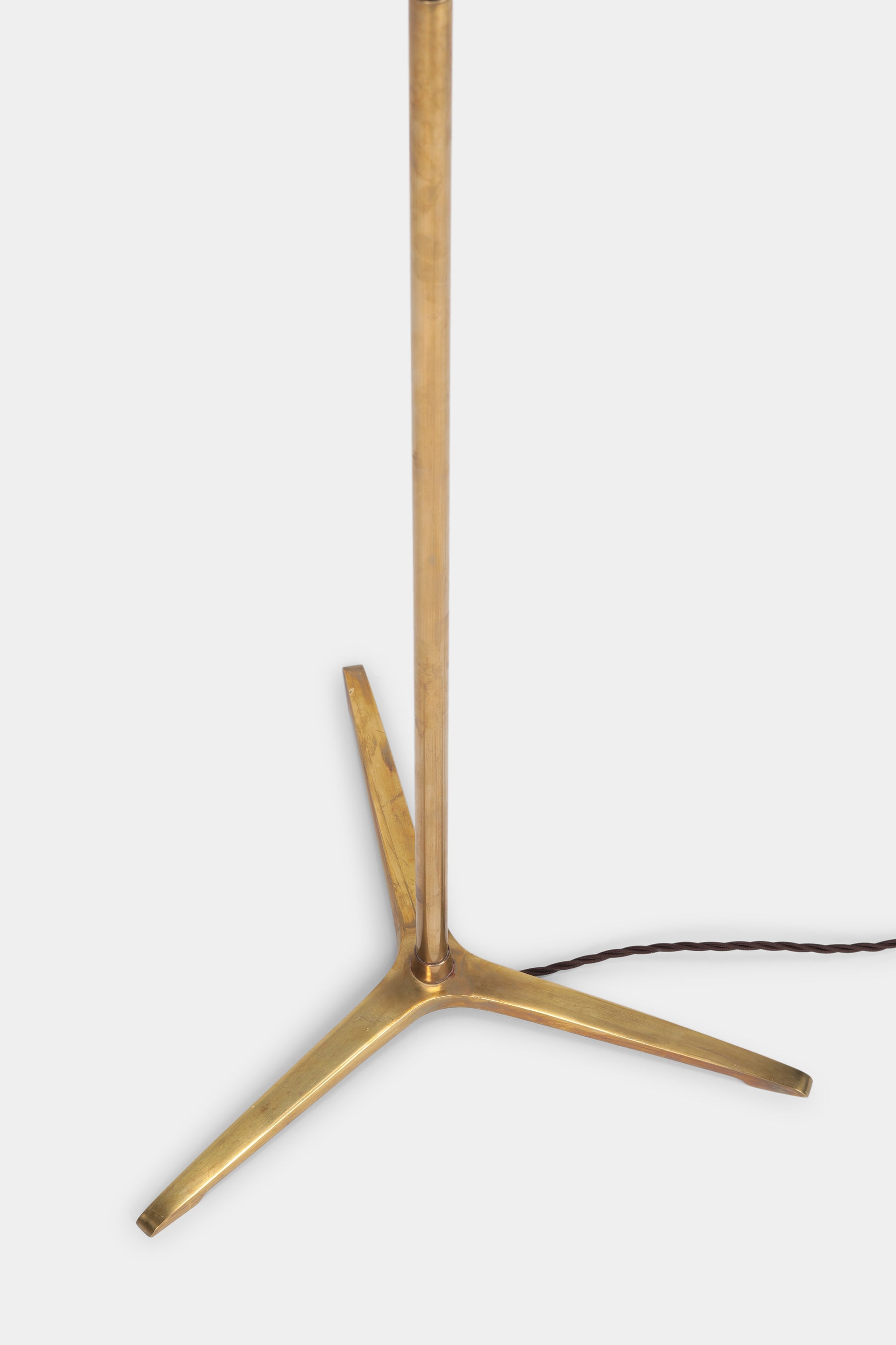 Brass Mégal Floor Lamp, 50s