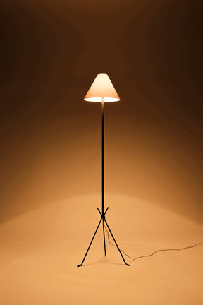 Französische Dreibein Stehlampe 50er