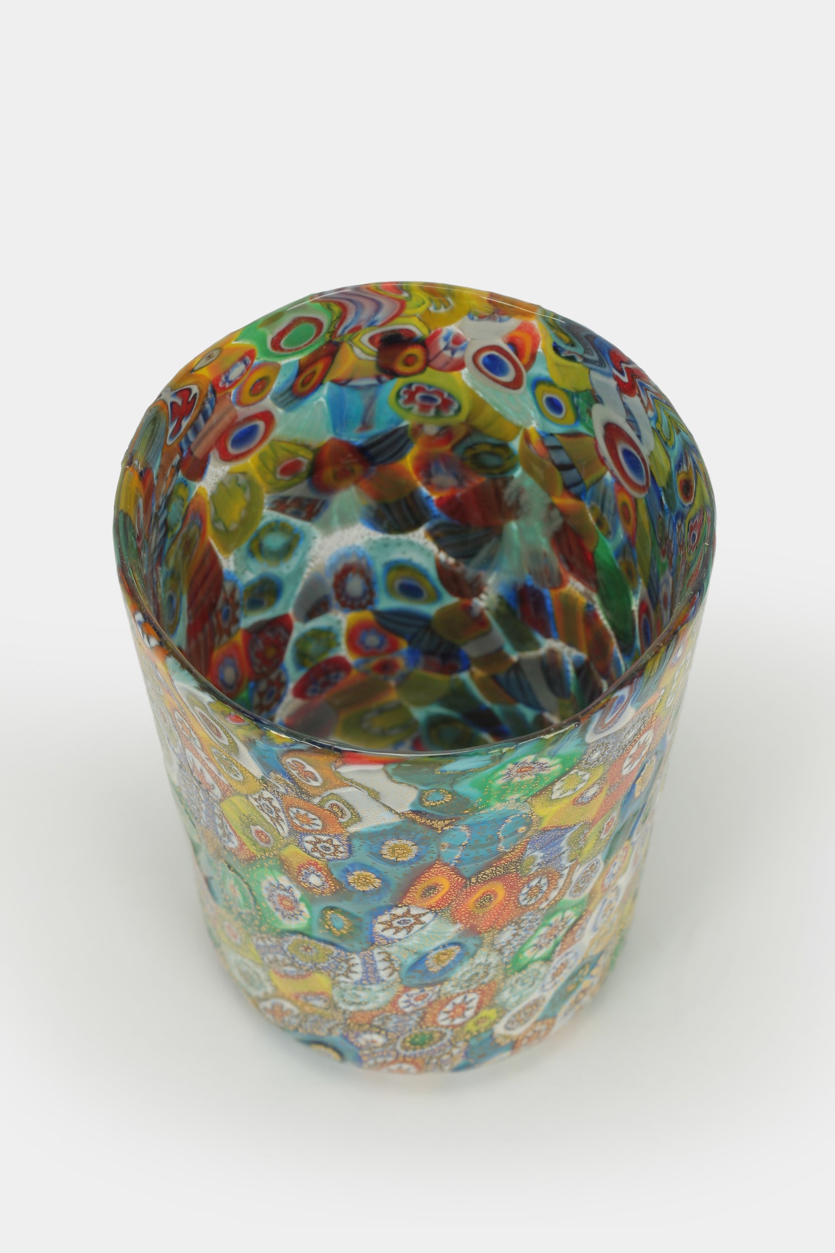 Fratelli Toso Murrine Bowl and Glass 50's