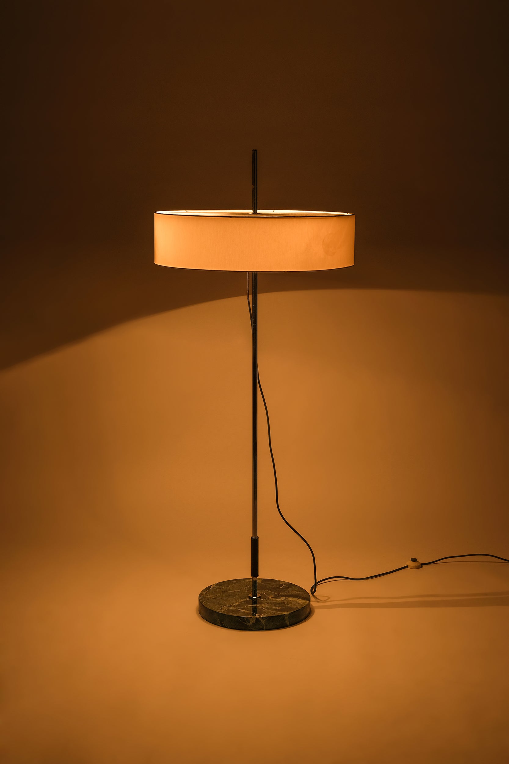 Lampe mit Marmorfuss, Spezielle Einzelanfertigung, Deutschland, 60er