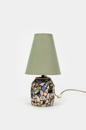 Pair of Lamps with Mosaic, France, 50s