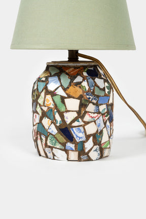 Paar Lampen mit Mosaik, Frankreich, 50er