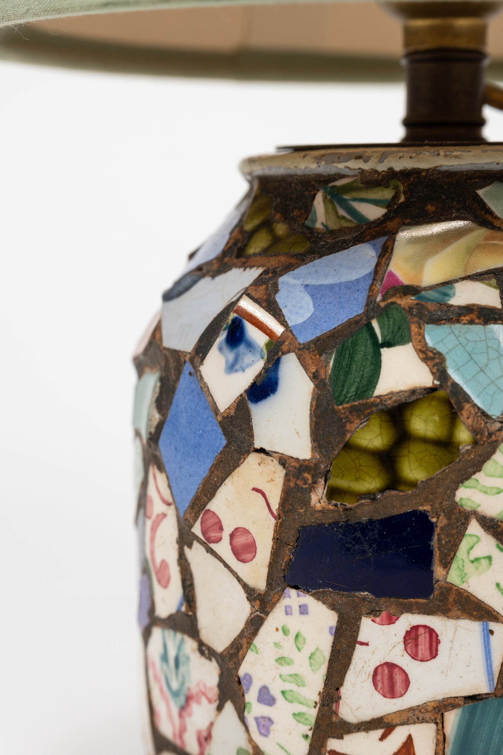 Paar Lampen mit Mosaik, Frankreich, 50er