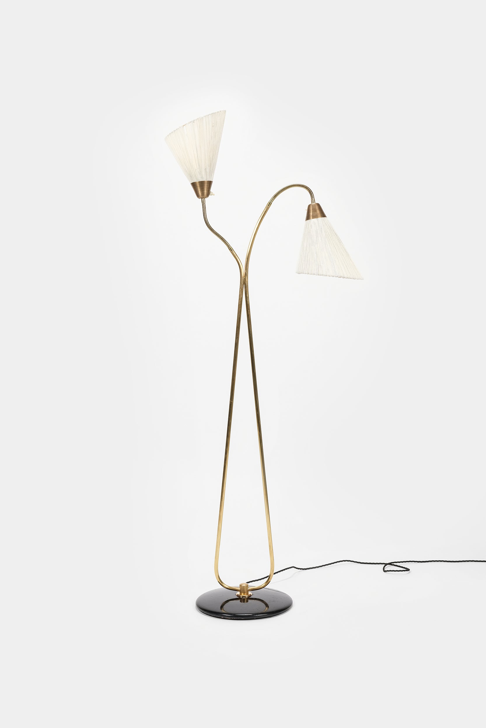 Bergbom & Co AB, Floor Lamp, Brass, Sweden, 50s
