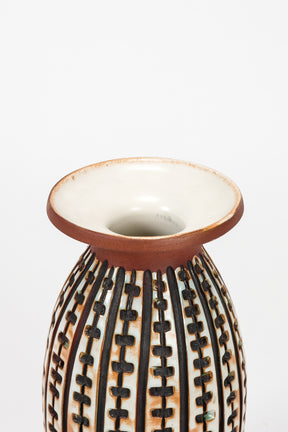 Guy Sydenham, Studio Keramik Vase, Terracotta, Poole Pottery, England, 60er