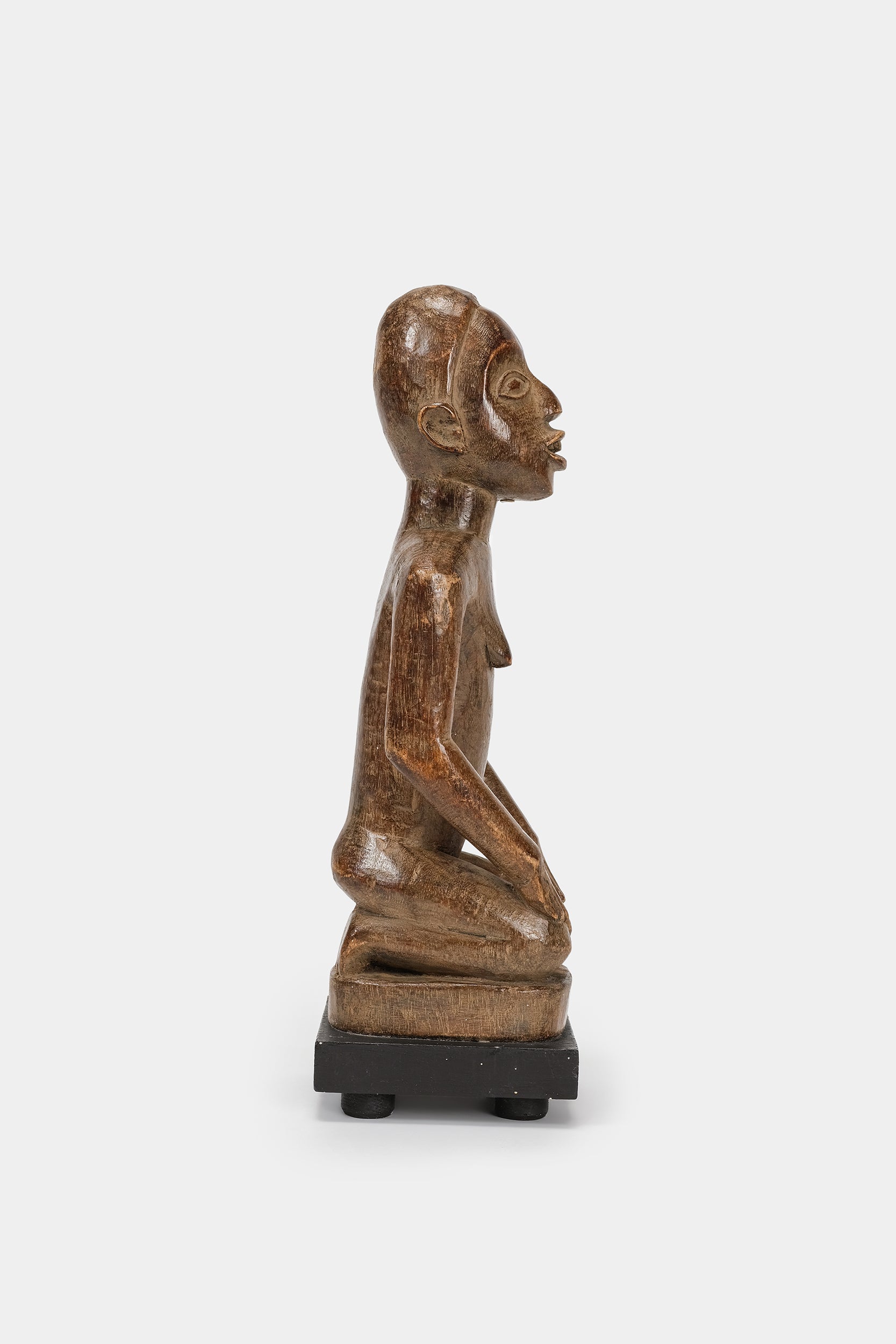 Figure Sitting Woman, Bakongo Villi, Wood, Kongo, 30s