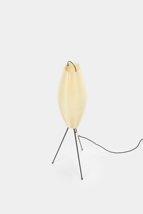 Standing Lamp with Folded Shade, France, 50s