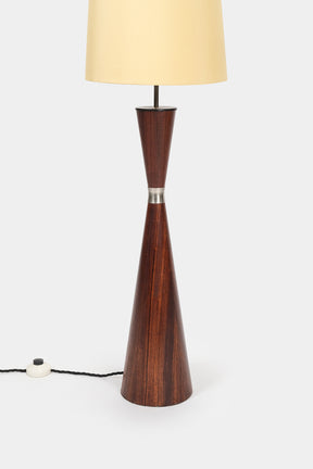 Floor Lamp with Rosewood Foot, Germany, 50s