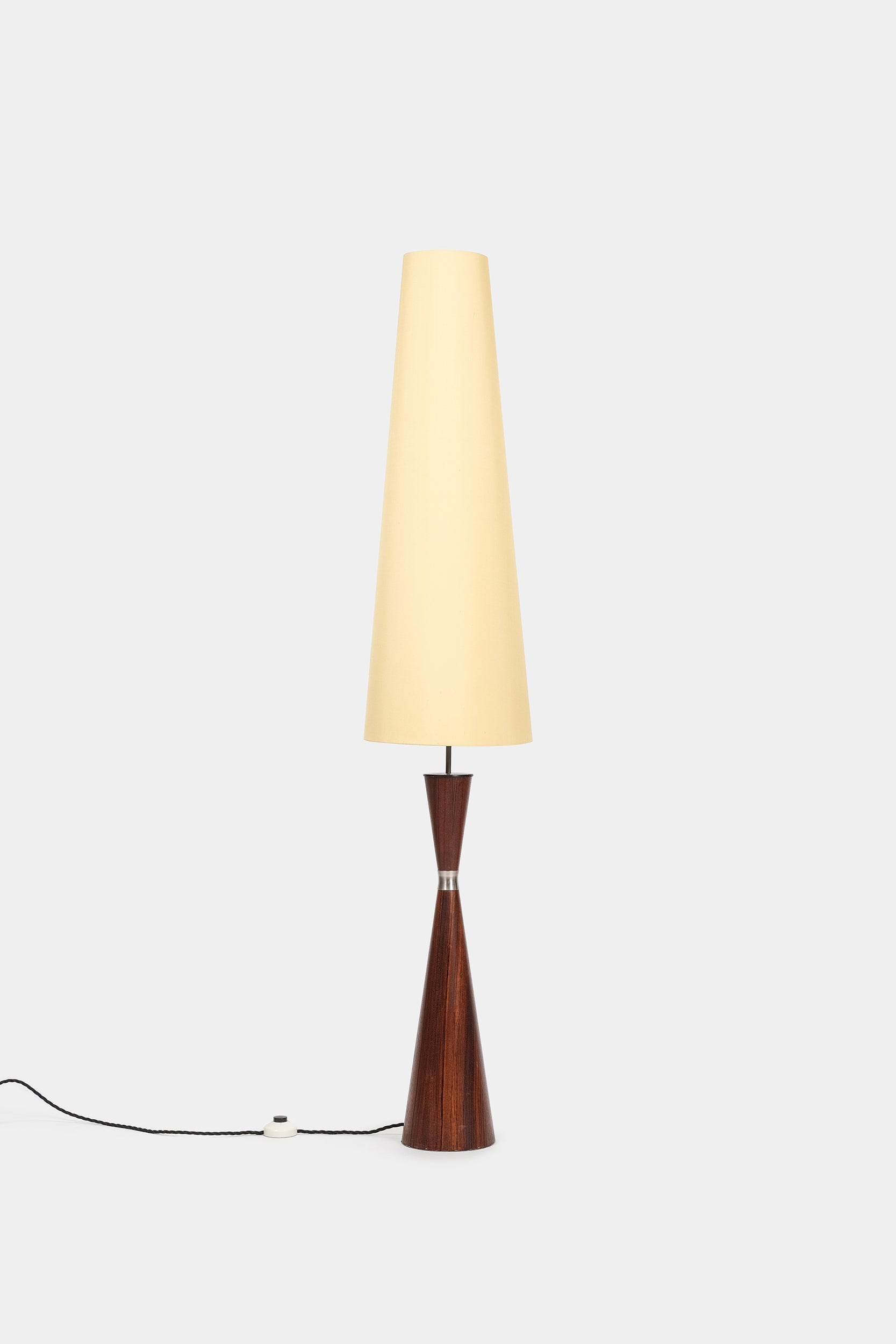 Floor Lamp with Rosewood Foot, Germany, 50s
