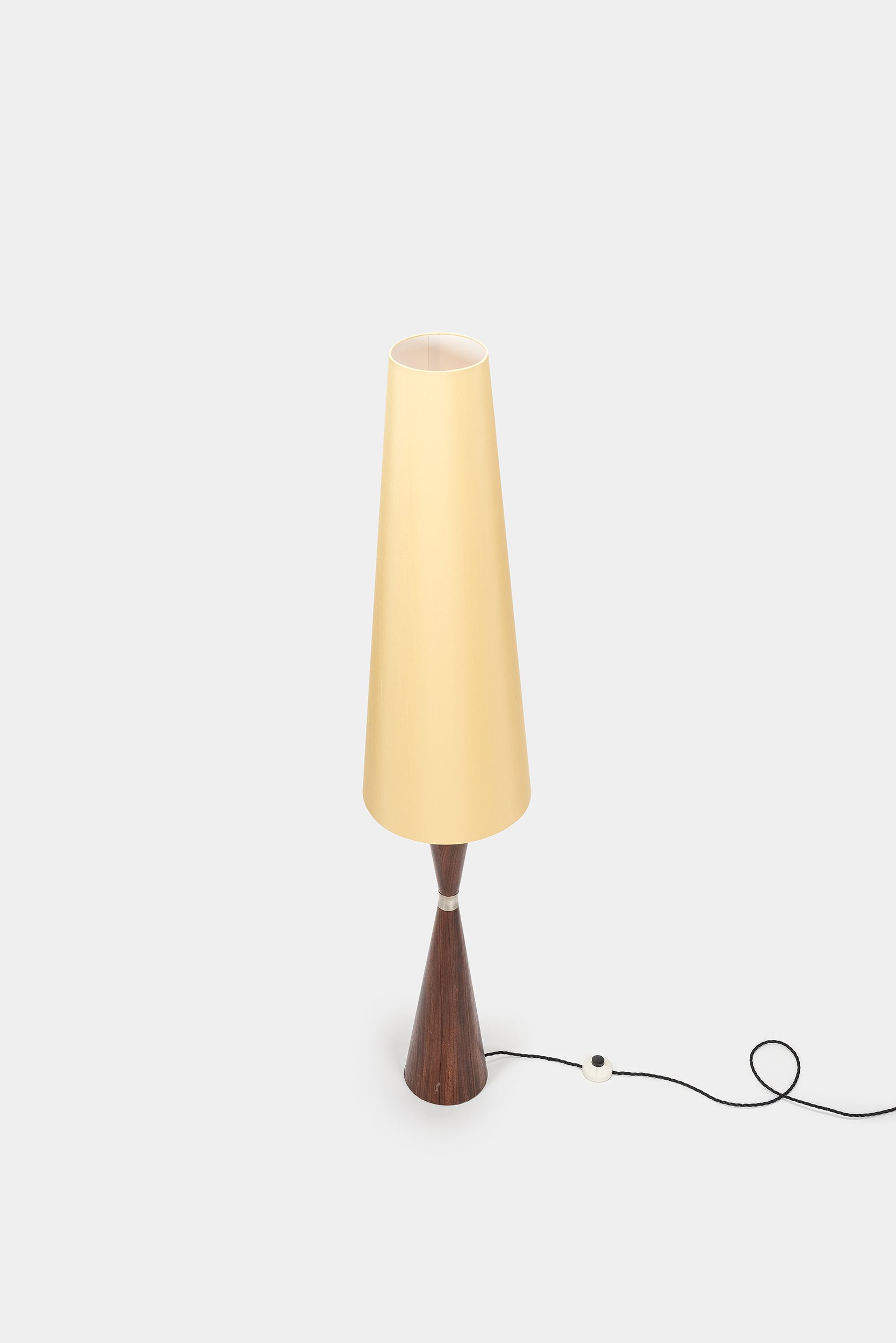 Floor Lamp with Rosewood Foot, Germany, 50s