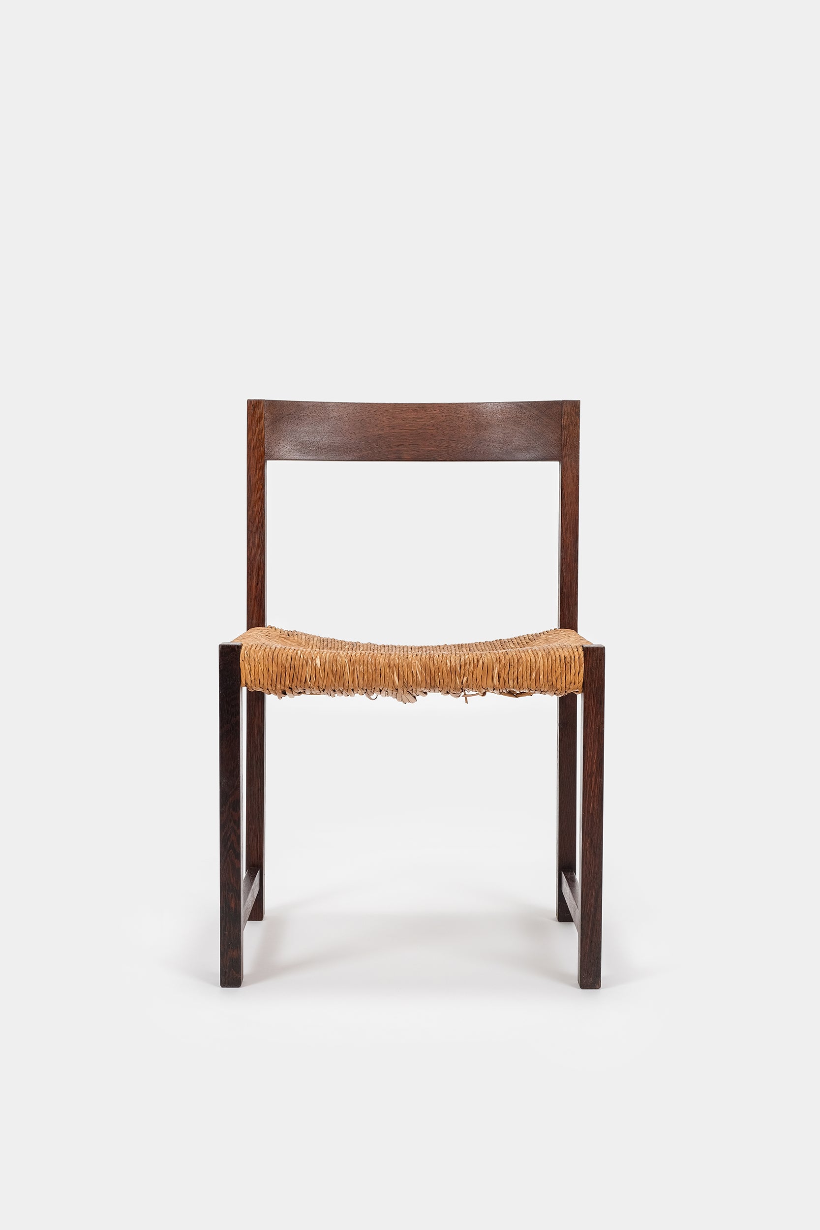 Chair, Wenge with Cord Covering, 70s