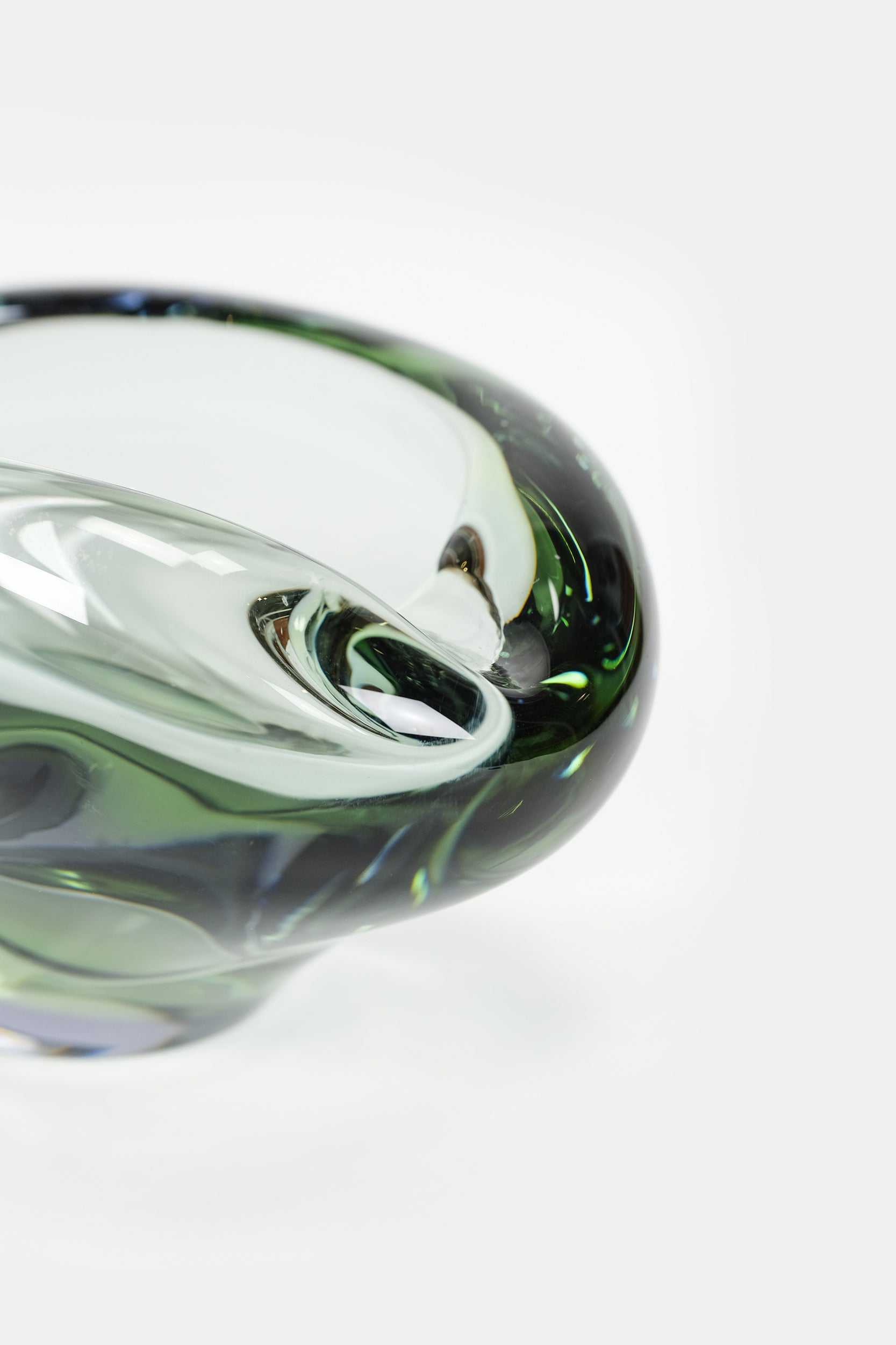 Attr. By Lütken Holmegaard glass bowl, 50s