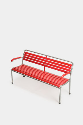 Red Bigla garden bench 50s