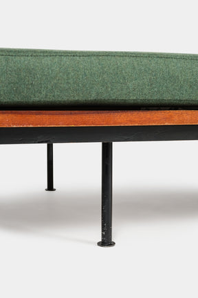 Kurt Thut Daybed with in green covered mattress 1960