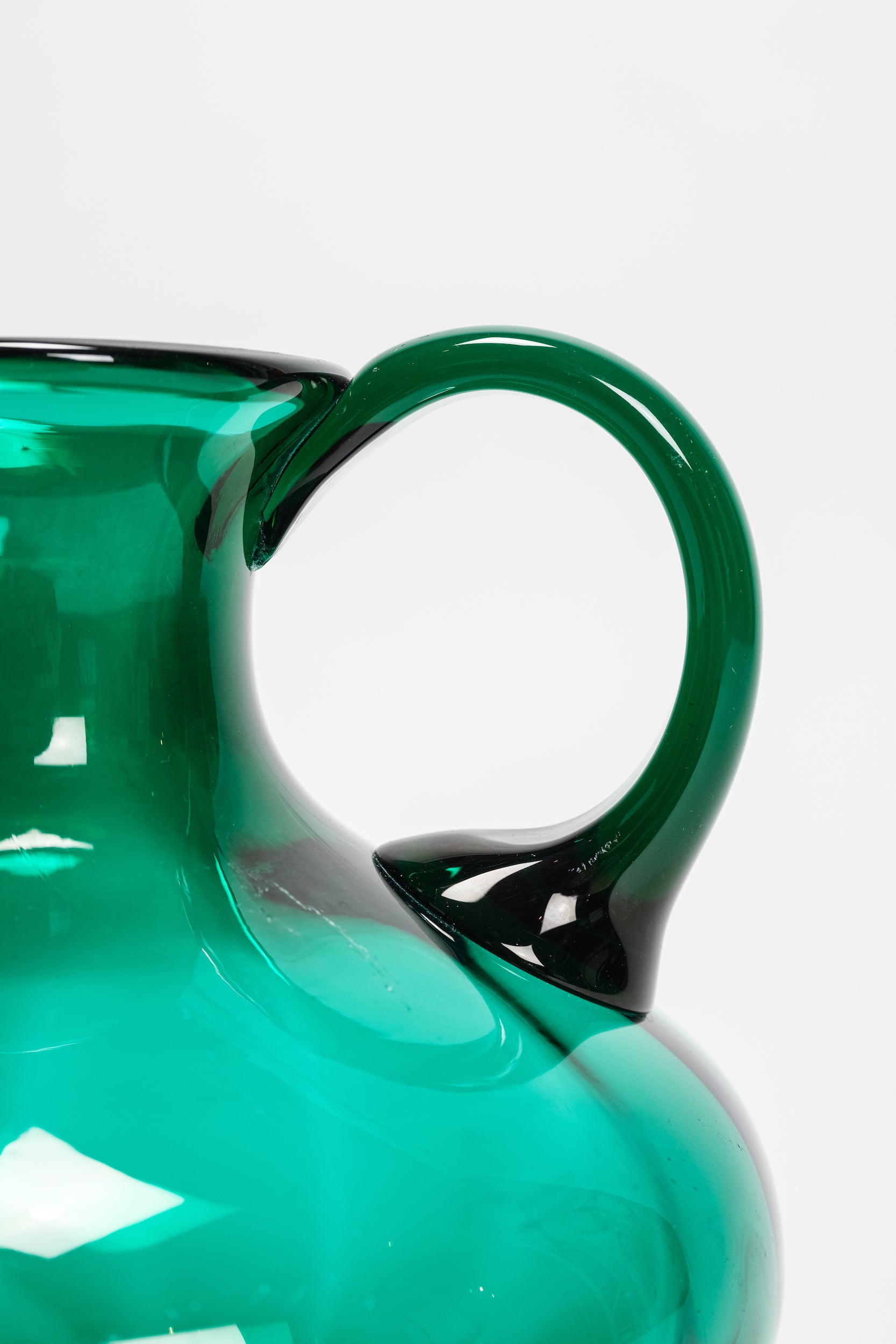 Vetro verde d'Empoli, Glass Jug, 50s