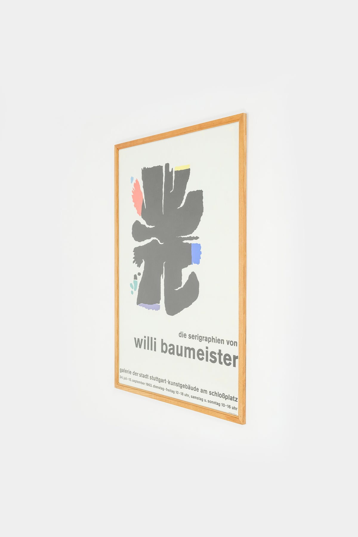 Willi Baumeister Poster, Framed, Exhibition 1963