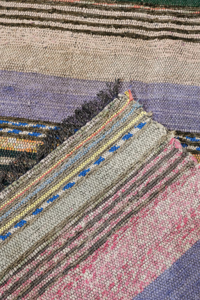 Fernöstlicher kleiner Teppich, Baumwolle, geknüpft, 80er