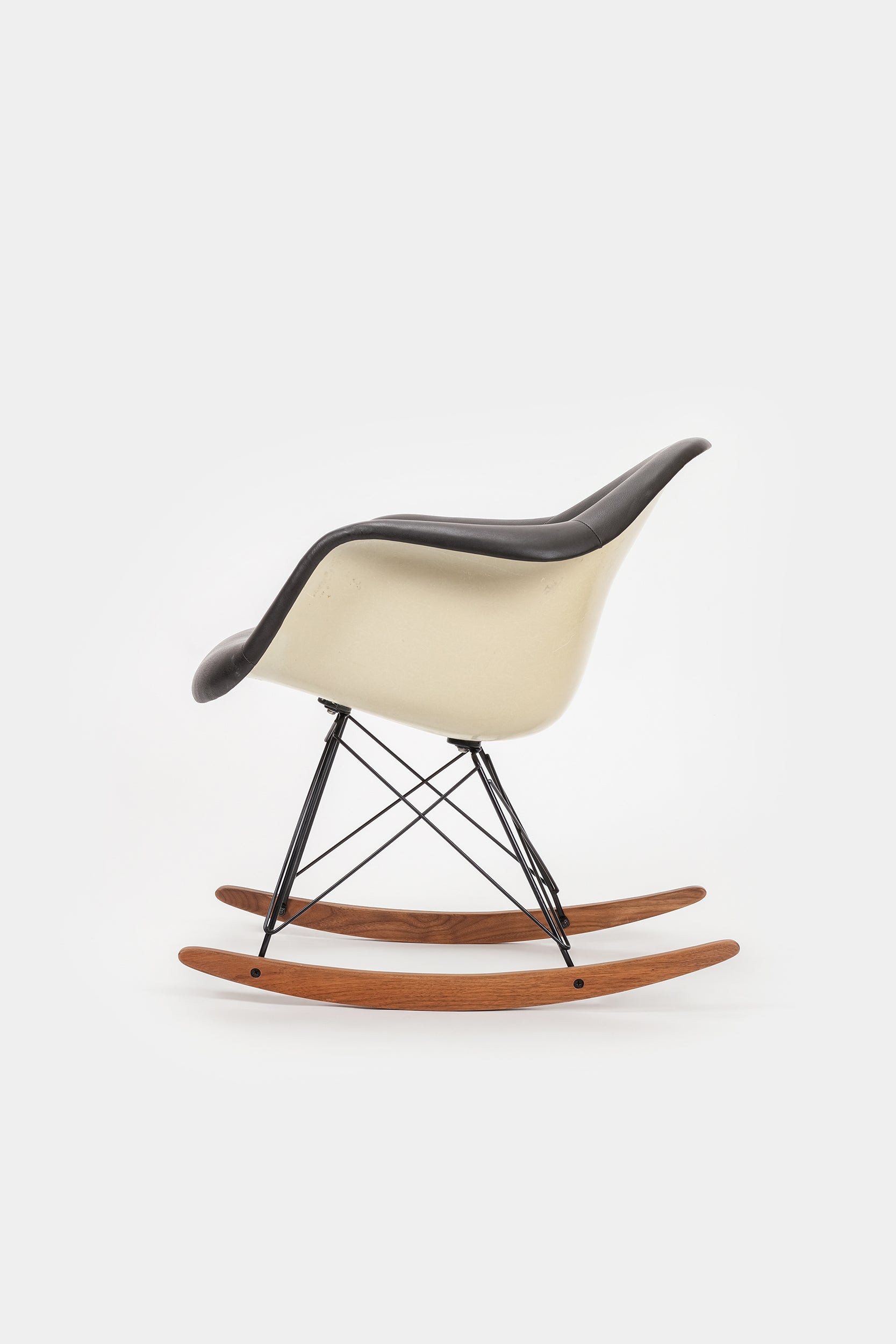 Eames Rocking Chair, Leder, 70er