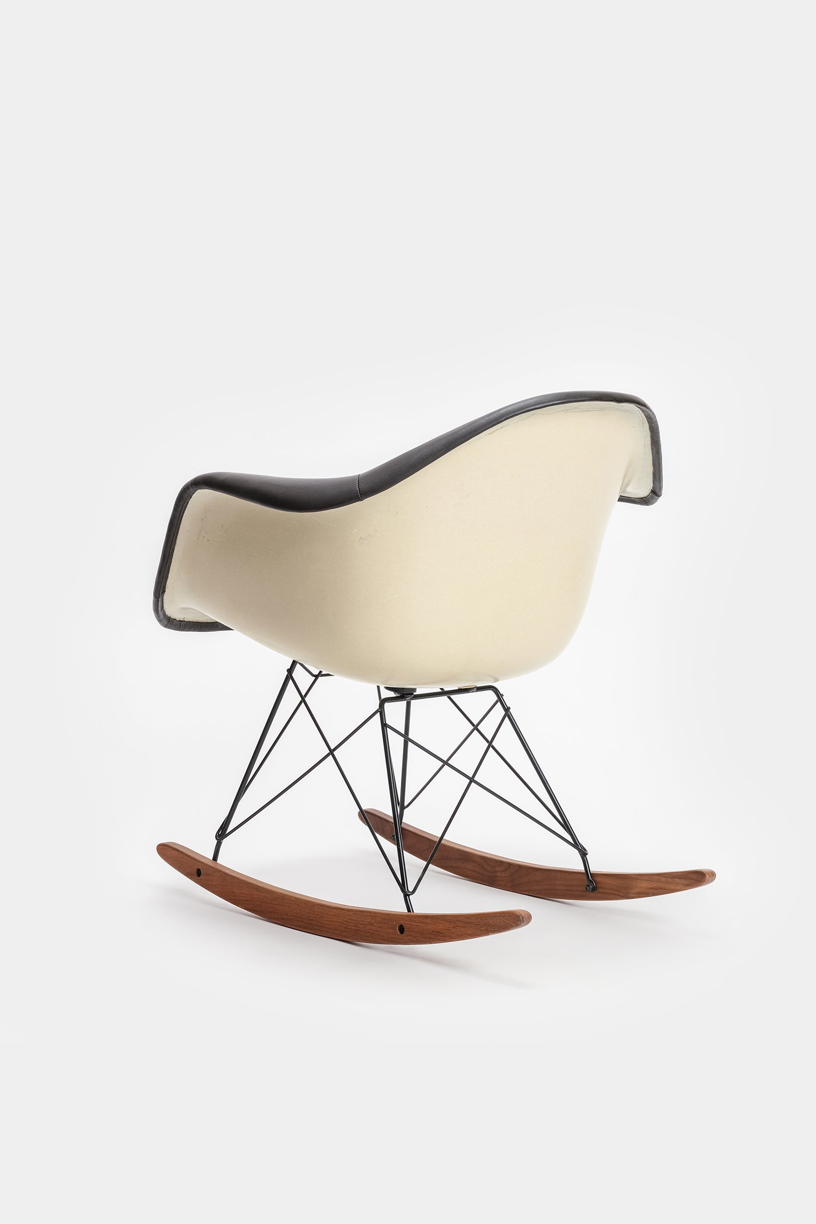 Eames Rocking Chair, Leder, 70er