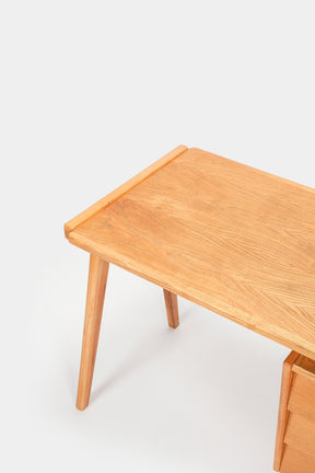 Französischer Eschen-Schreibtisch, 50er