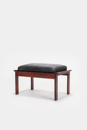 Illum Wikelsoe Capella Armchair, Rosewood and Leather, 60s