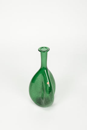 Emboli Vase mit Craquelé Glas, Italien, 50er