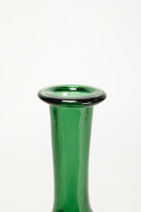 Empoli Vase mit Craquelé Glas, Italien, 50er