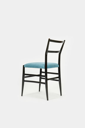 Pair of Gio Ponti Leggera Style Chairs, Italy 50s