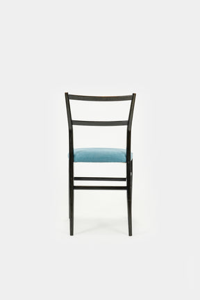Pair of Gio Ponti Leggera Style Chairs, Italy 50s