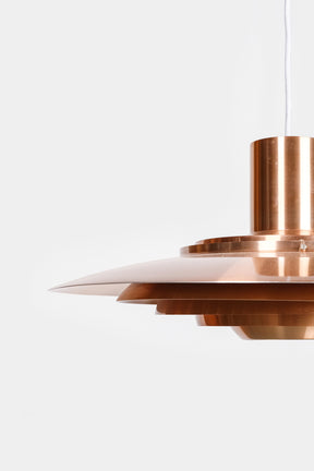 Fabricius & Kastholm, ceiling lamp P376, copper, 60s