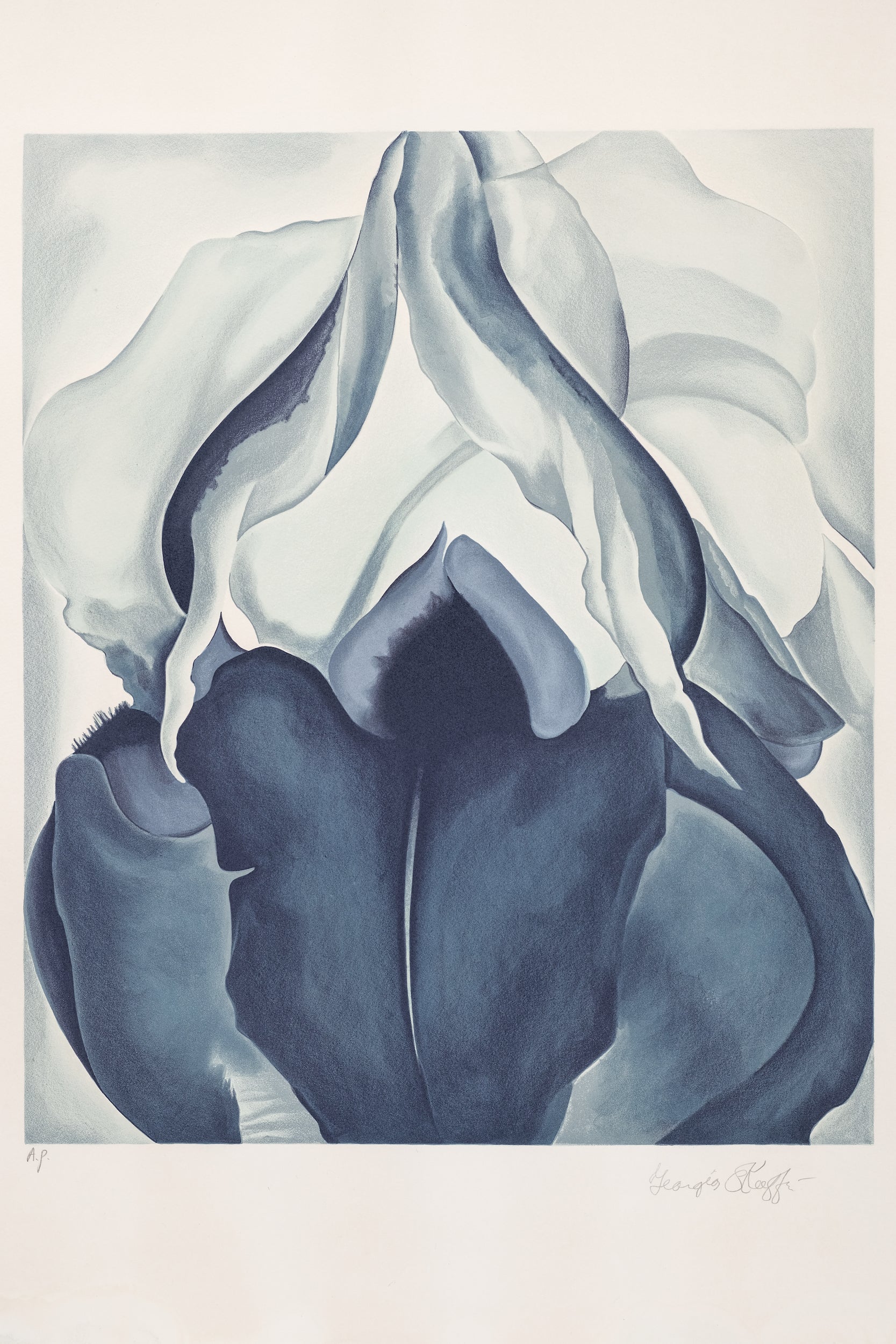 Georgia O'Keeffe Artist Proof Lithographie, 80er