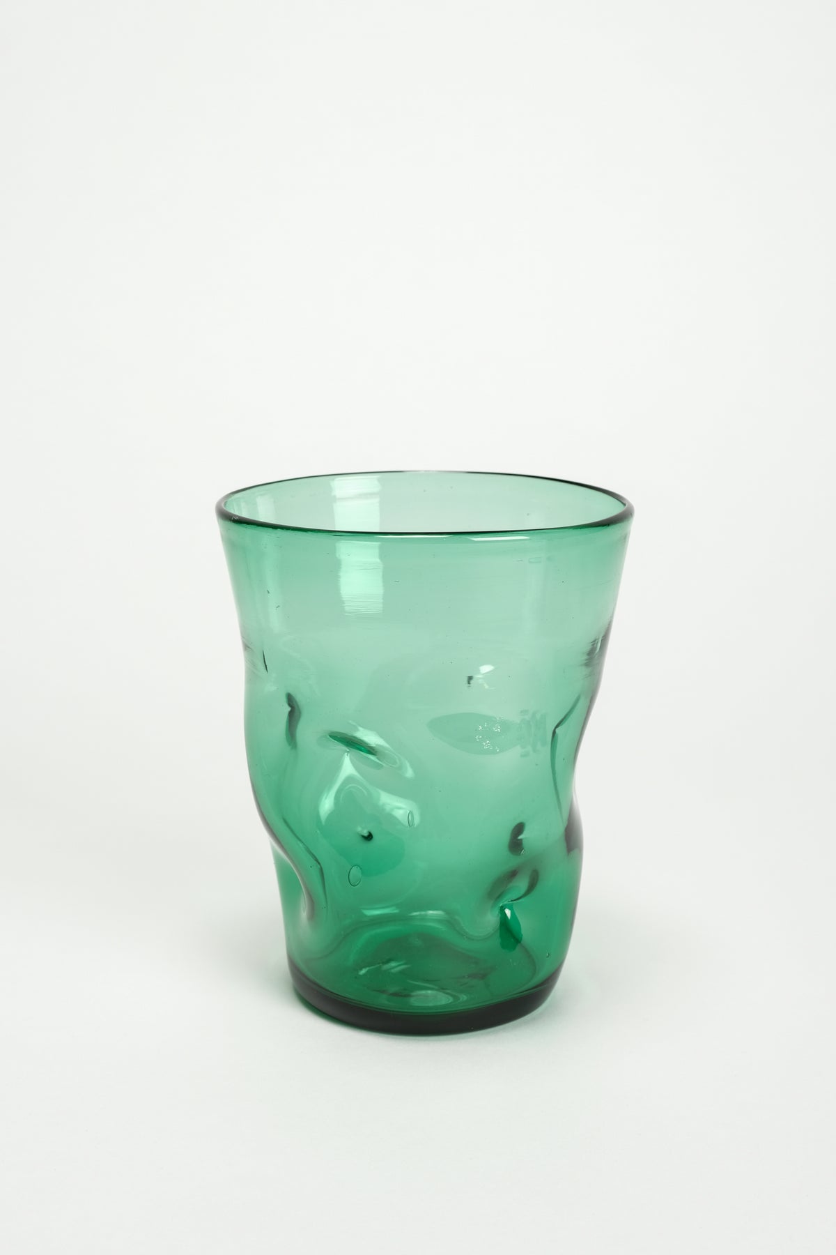 Organische Empoli-Glas Vase, Italien, 60er