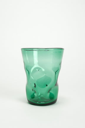 Organische Empoli-Glas Vase, Italien, 60er