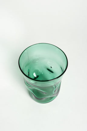 Organische Empoli-Glas Vase, Italien, 60er