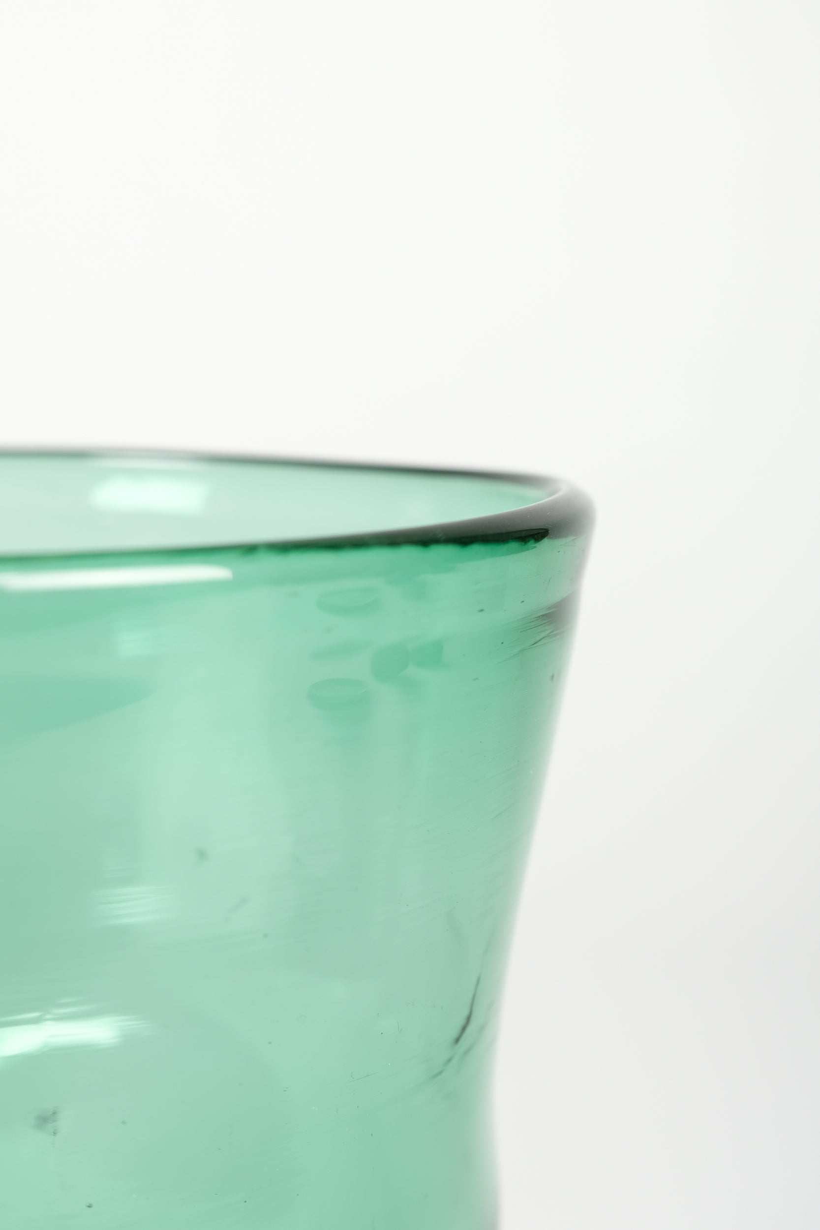 Organische Empoli-Glas Vase, Italien, 60er