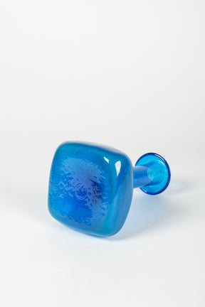 Erik Höglund, turquoise-blue Vase, Boda, 60s