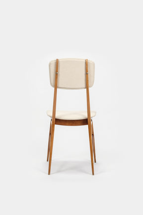 6 Italian chairs, Mollino Style, 50s