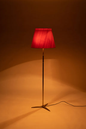 Mégal, Messing Stehlampe Dreifuss, 60er