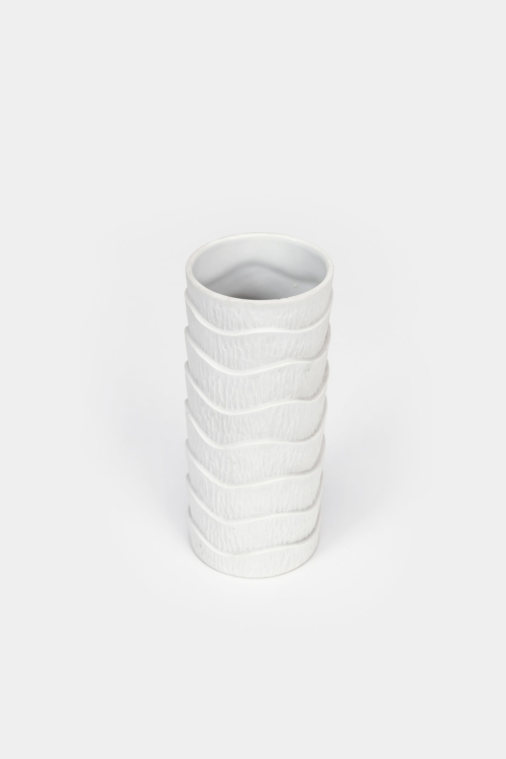 Schumann, Vase OP Art, Arzberg Bisquit, 60s