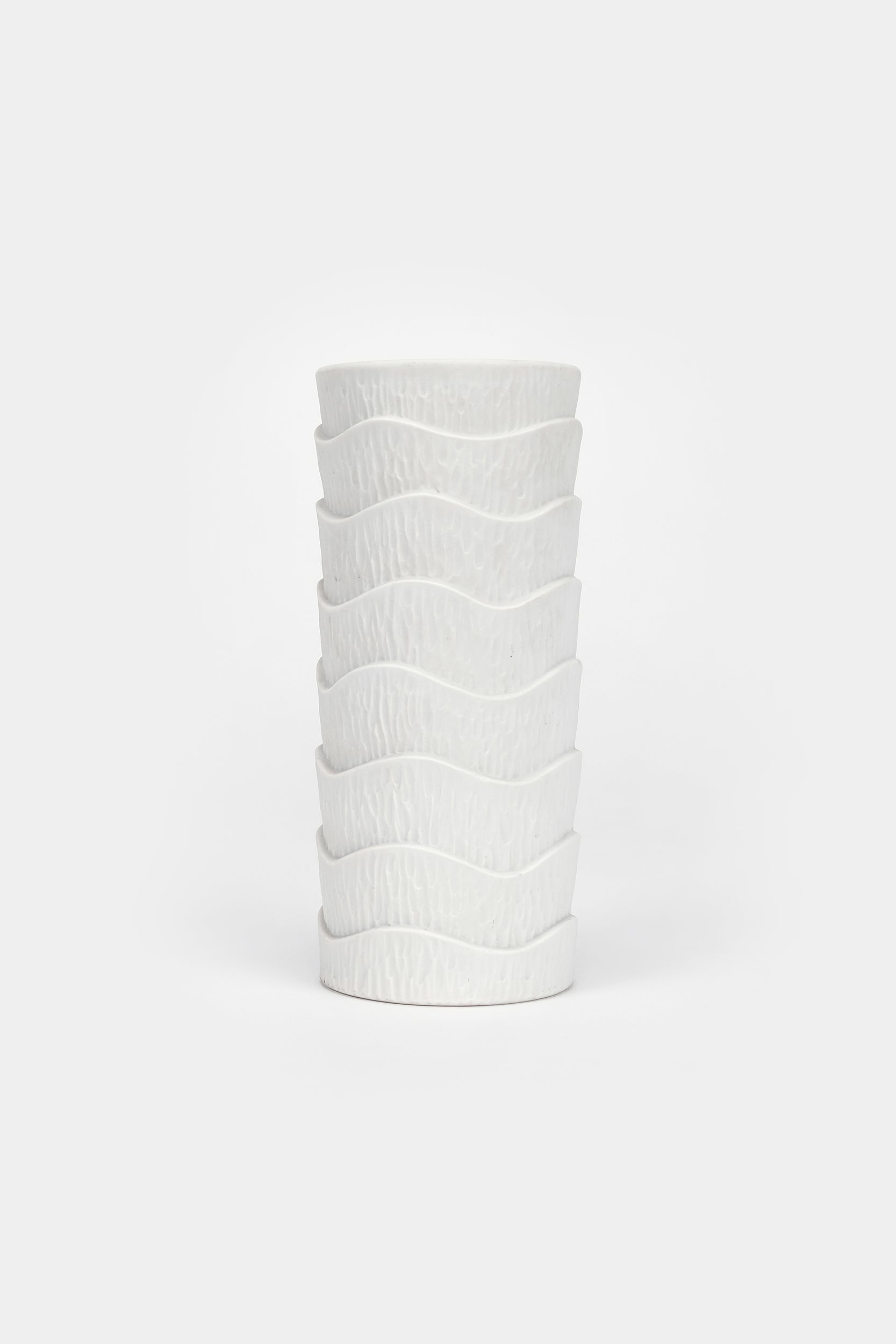 Schumann, Vase OP Art, Arzberg Bisquit, 60s