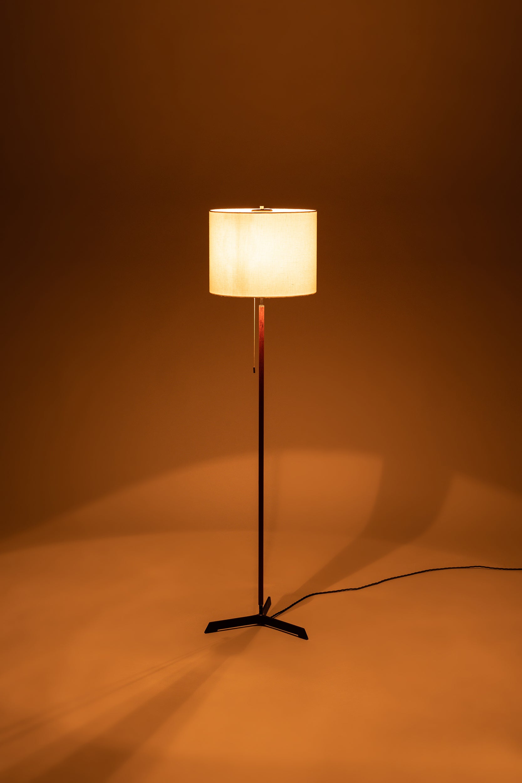 Stehlampe mit Teak, Kalmar, Österreich, 60er
